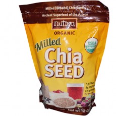 누티바, USDA ORGANIC 마일드(가루) 치아 씨드, 12 oz (355 g)