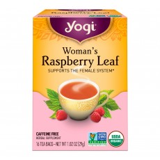 요기 티, Woman\\'s Raspberry Leaf Organic, 16 티백